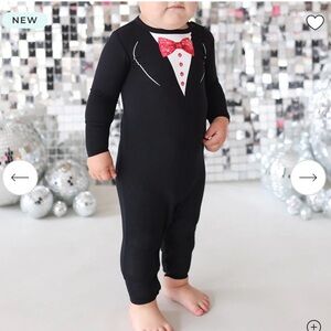 **NWT** Posh Peanut Tuxedo Onesie